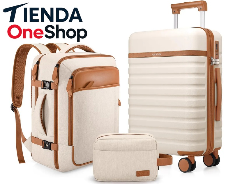 Juego de Equipaje de 3 Piezas Ukein con Maleta y Mochila